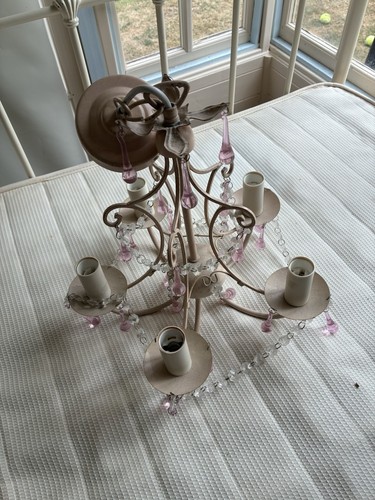 Laura ashley pink chandelier - ashley,