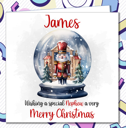 Personalised snow globe - personalised,