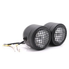 12V Black Twin Headlights With Grill. 