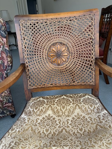 Antique caine backed nursing - caine,