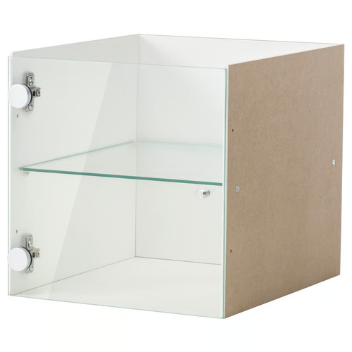 Ikea kallax insert - with, glass