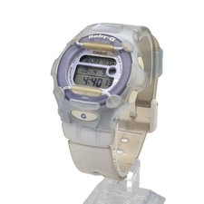 Casio Baby-G Watch Model BG-158 Silver & Violet Excellent Condition