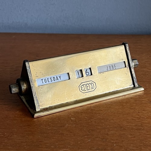 Vintage brass perpetual desk - brass,