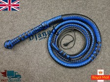 6 Feet Whip 12 Plaits Blue &