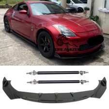 Gloss Black Front Bumper Lip