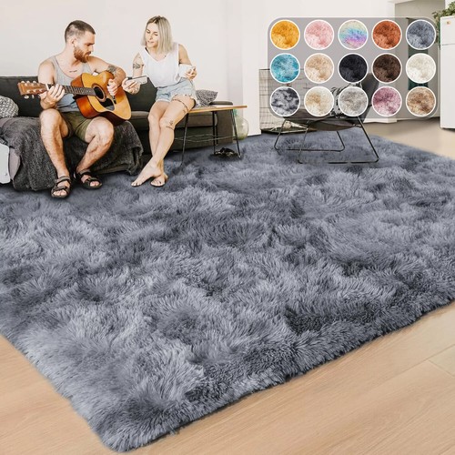 Fluffy rugs anti slip - rugs, large
