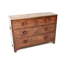 Antique Mahogany Leather Top