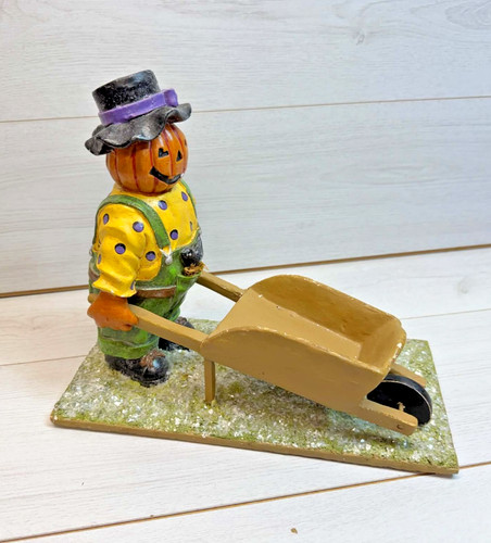 Vintage halloween pumpkin head - vintage,
