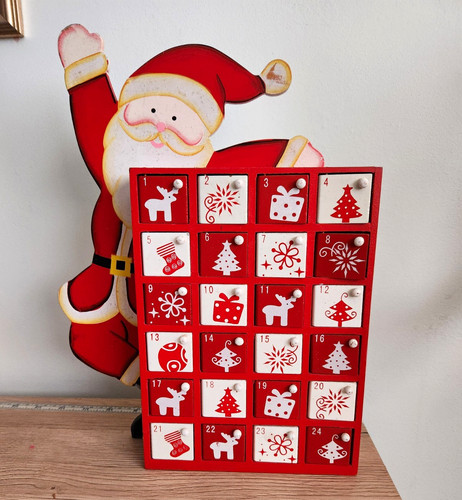 Vintage wooden santa - vintage, claus