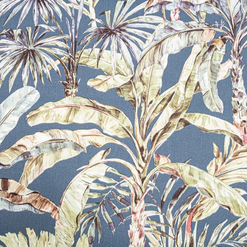 Blue tropical leaf - blue, wallpaper