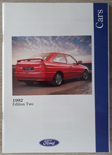 Ford Cars Range Brochure 1992 - XR2i  XR3i  XR4x4  Si  Scorpio  Cabriolet
