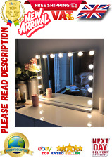 FENCHILIN Hollywood Vanity Make Up Mirror with Lights 15-LED Tabletop Wall Metal