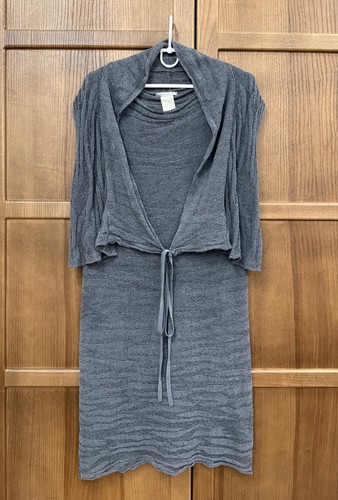 Sarah pacini gray lace dress - lace,
