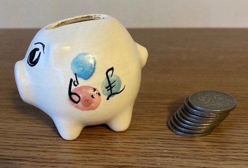 Vintage ceramic piggy bank - ceramic,