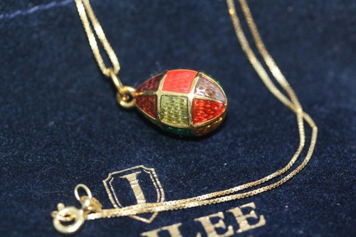 Fabergé enamel egg - 1", pendant