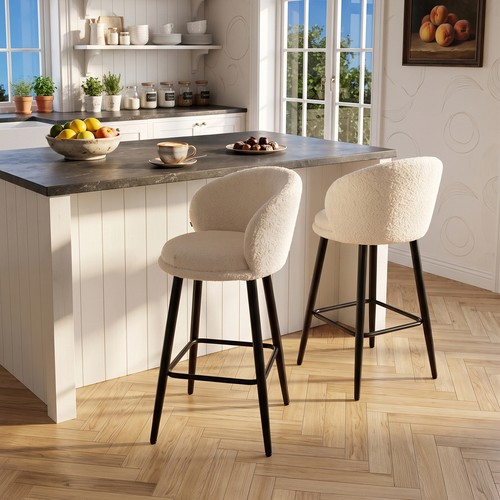 2pcs bar stools sherpa - 2pcs,