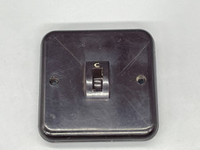 Vintage Crabtree 1 Way 5 amp 250v Bakelite Light Switch