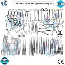 Tympanoplasty Instrument 104Pc Set Micro Ear Surgery ENT Instrument High Quality