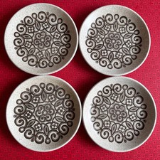 4 x Vintage Biltons Celtic Rose Ironstone Side Plates Retro 1970s 17cm
