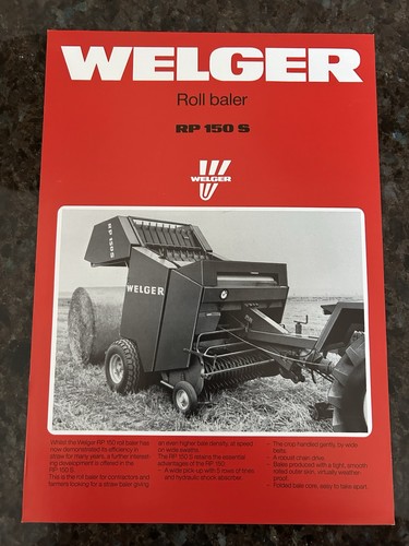 Welger rp150s roll baler - welger,