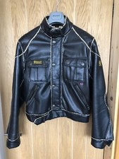 Vintage Belstaff Faux Leather Men’s Jacket Large 23” PTP