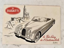 1951-52 BUGATTI 101 Cabriolet Berline Coach Brochure French Text RARE!