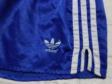 Adidas Nylon Sprinter Shiny Shorts Glanz Pants 215 Vintage 70'S D6