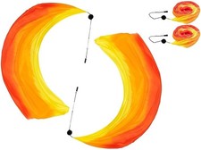 Set of 2 Colorful Veil Silk