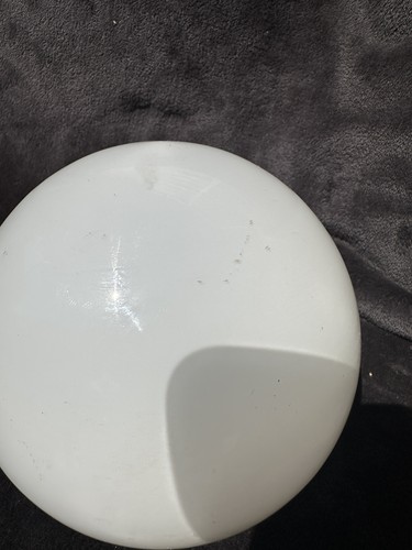 Vintage round white milk glass - vintage,