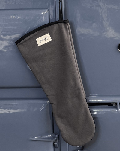 Grey oven gauntlet for range - grey,