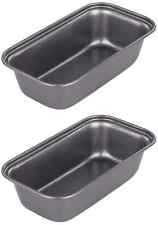 2 x Chef Aid Small Metal Mini Loaf Tin Tins Pan Non Stick 10E10310