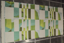 DESIGNERS GUILD GLASSHOUSE CELADON EMBROIDERED FABRIC 53" x 24" 35cm x 61cm