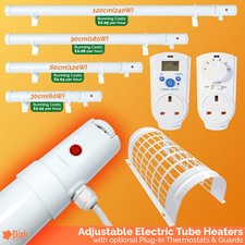 Low Energy Tube Heaters with Guards & Thermostats | Greenhouse Frost Protection