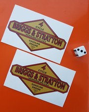 briggs and stratton decal stickers x 2 high quality vinyl lawnmower Engine