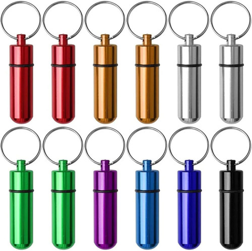 Pack pill box keyring - 12,
