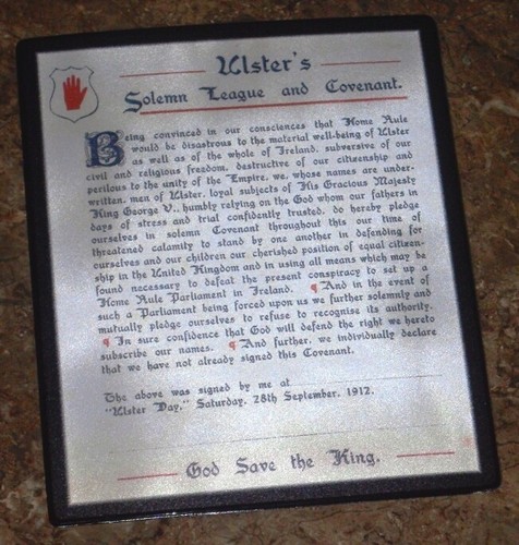 Loyal ulster covenant unionist - loyal,