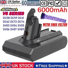 6000mAh Battery For Dyson V6