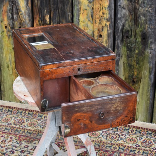 Antique mahogany haberdashery - antique,