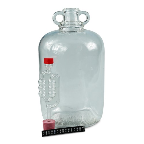 5ltr glass demijohn - 5ltr, with