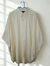 Ralph Lauren Blake Men’s XXL Yellow Button-Down Shirt 100% Cotton Long Sleeve