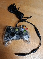 Xbox 360 Afterglow Clear Transparent Game Controller - Wired