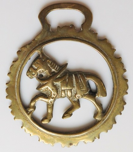 Vintage horse brass plough - vintage,