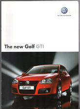 Volkswagen Golf GTi 2.0 FSi 200 Mk5 2004-2005 UK Market Sales Brochure