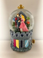 Disney Store Sleeping Beauty Princess Aurora & Prince Philip Musical Snow Globe