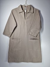 MHL. by Margaret Howell Smock Dress Size I (8/10) Made in Japan Cotton Linen