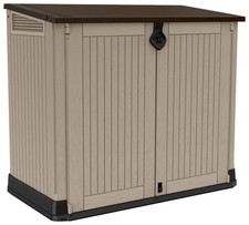 Keter Store It Out Midi 880L Garden Storage Box - Beige Brown