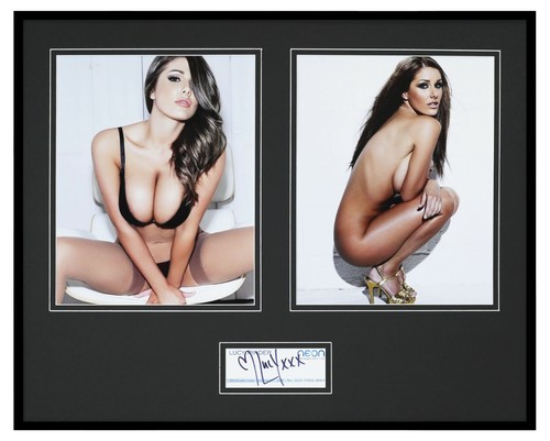 Lucy pinder signed - signed, framed