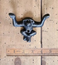 Coat Hook Double MONKEY Cast