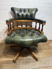 Chesterfield Leather Captains Chair . Desk Chair  . Free Delivery Available