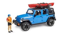 BRUDER, JEEP Wrangler Rubicon with Kayak and Figure, 1/16 Scale, BRU2529